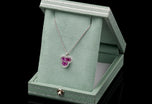 Cousins Pink Sapphire & Diamond Trefoil Cluster Pendant