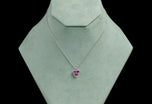 Cousins Pink Sapphire & Diamond Trefoil Cluster Pendant