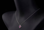 Cousins Pink Sapphire & Diamond Trefoil Cluster Pendant
