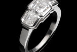 An Amazing Diamond Three Stone Ring