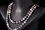 A Striking South Sea & Tahitian Baroque Cultured Pearl Necklet