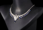 A very fine quality 1930s Art Deco Sapphire & Diamond Collar Necklet