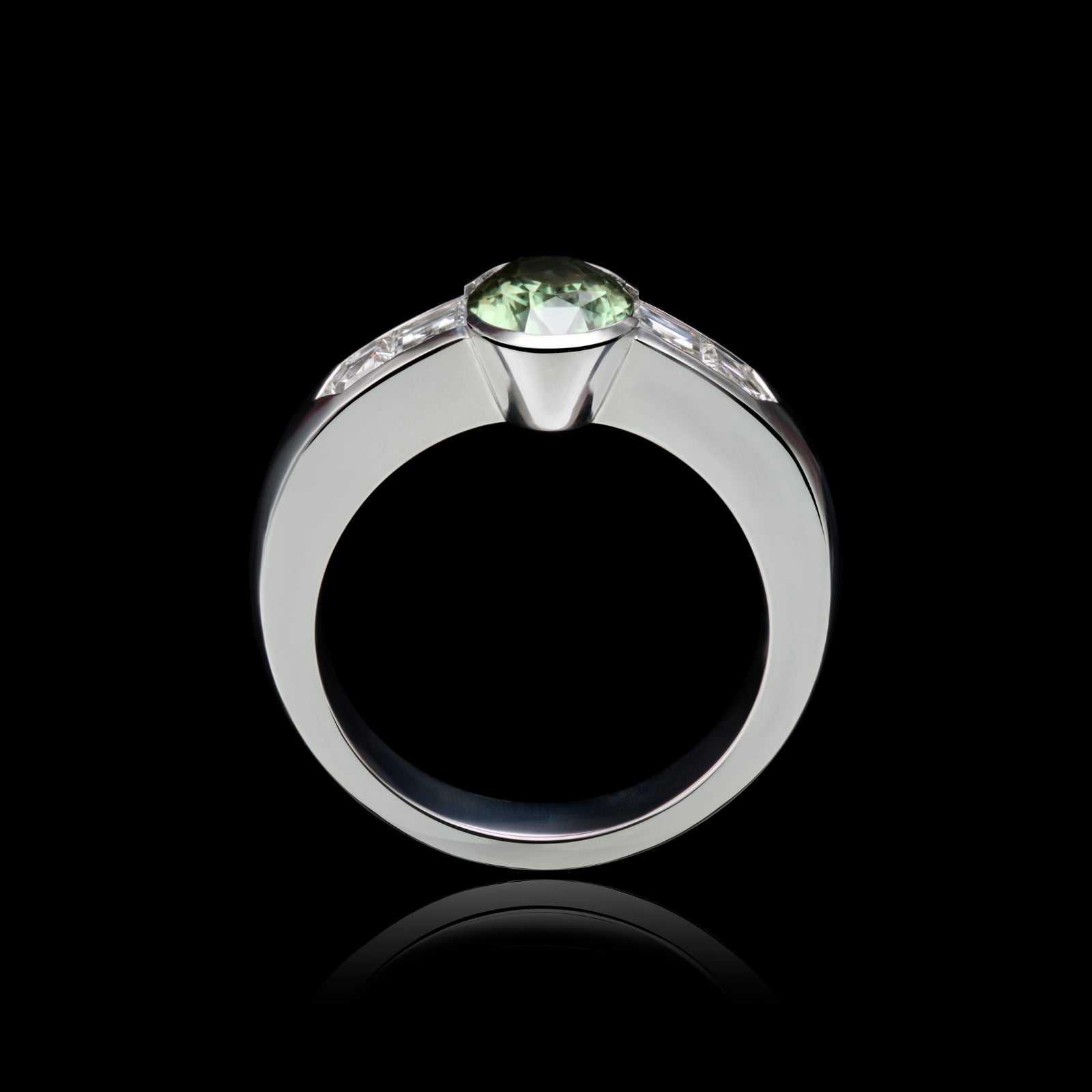 A Rarity. A Natural Alexandrite & Diamond Ring