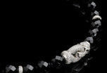 Black onyx & diamond necklet