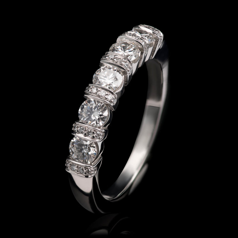 A Diamond Half Eternity Ring