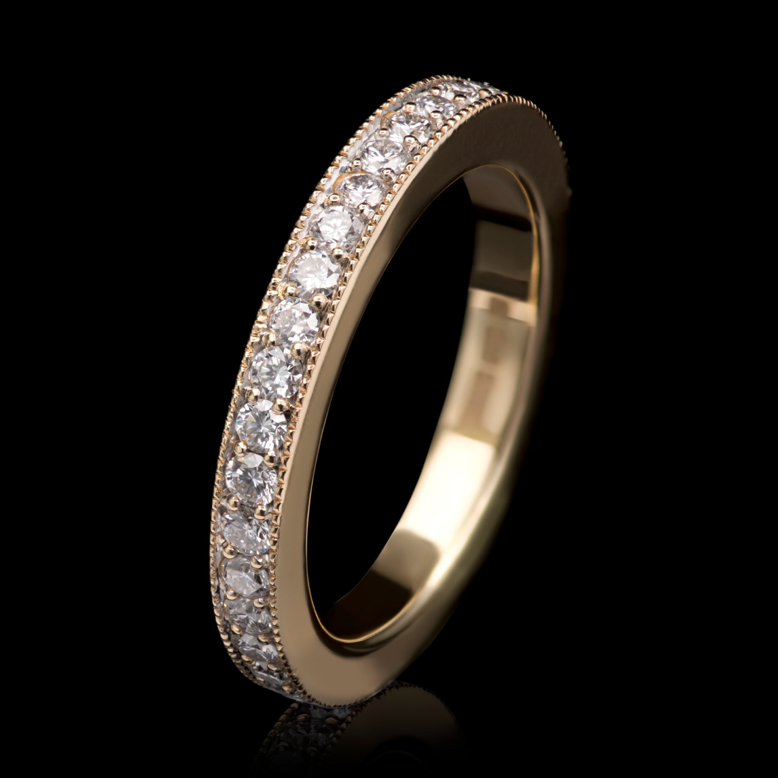 A Diamond Full Eternity Ring All 18 Carat Yellow Gold