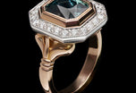 A Unique & Remarkable Sapphire & Diamond Cluster Ring