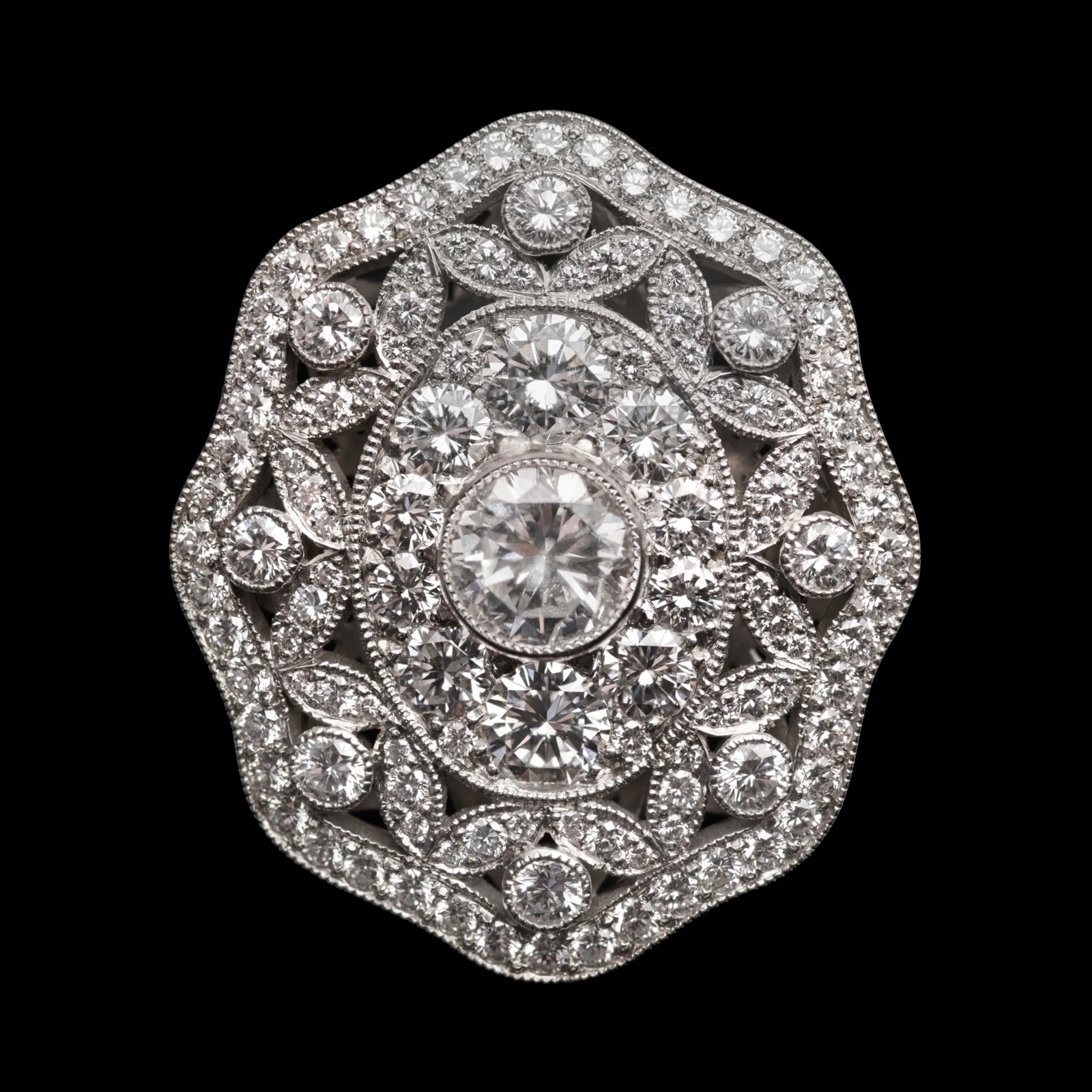 'Ariadne's Jewel' A unique diamond cluster ring