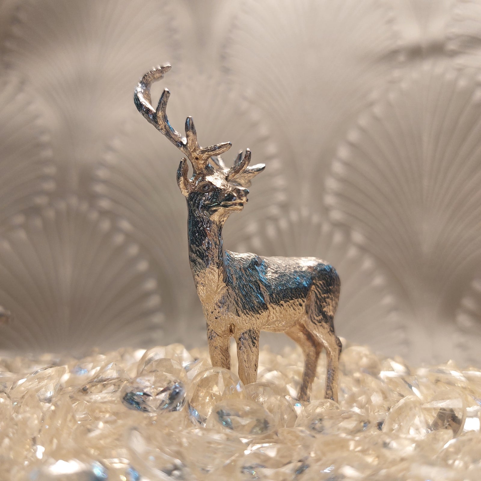 A Silver model stag