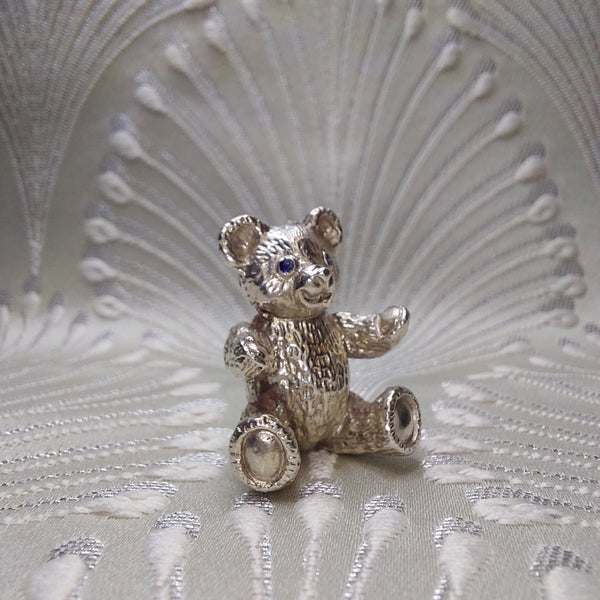 A silver teddy model