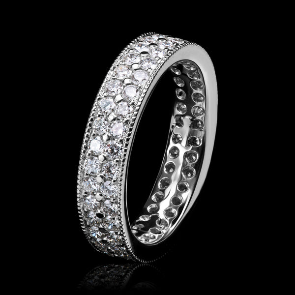 Cousins Two Row Diamond Full Eternity Ring