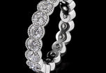 A Cousins Scalloped Edge Diamond Full Eternity Ring