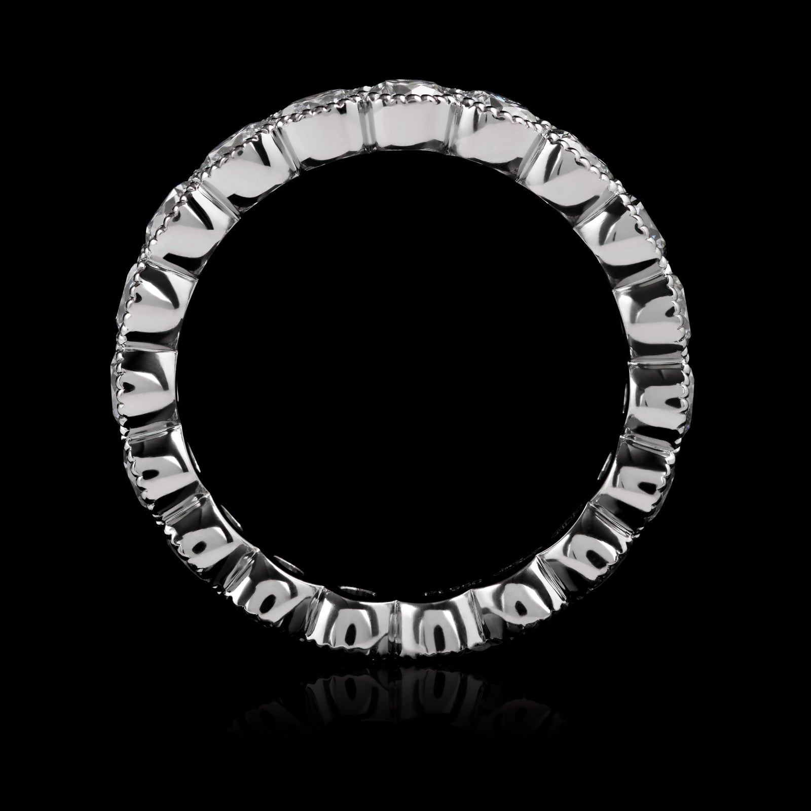 A Cousins Scalloped Edge Diamond Full Eternity Ring