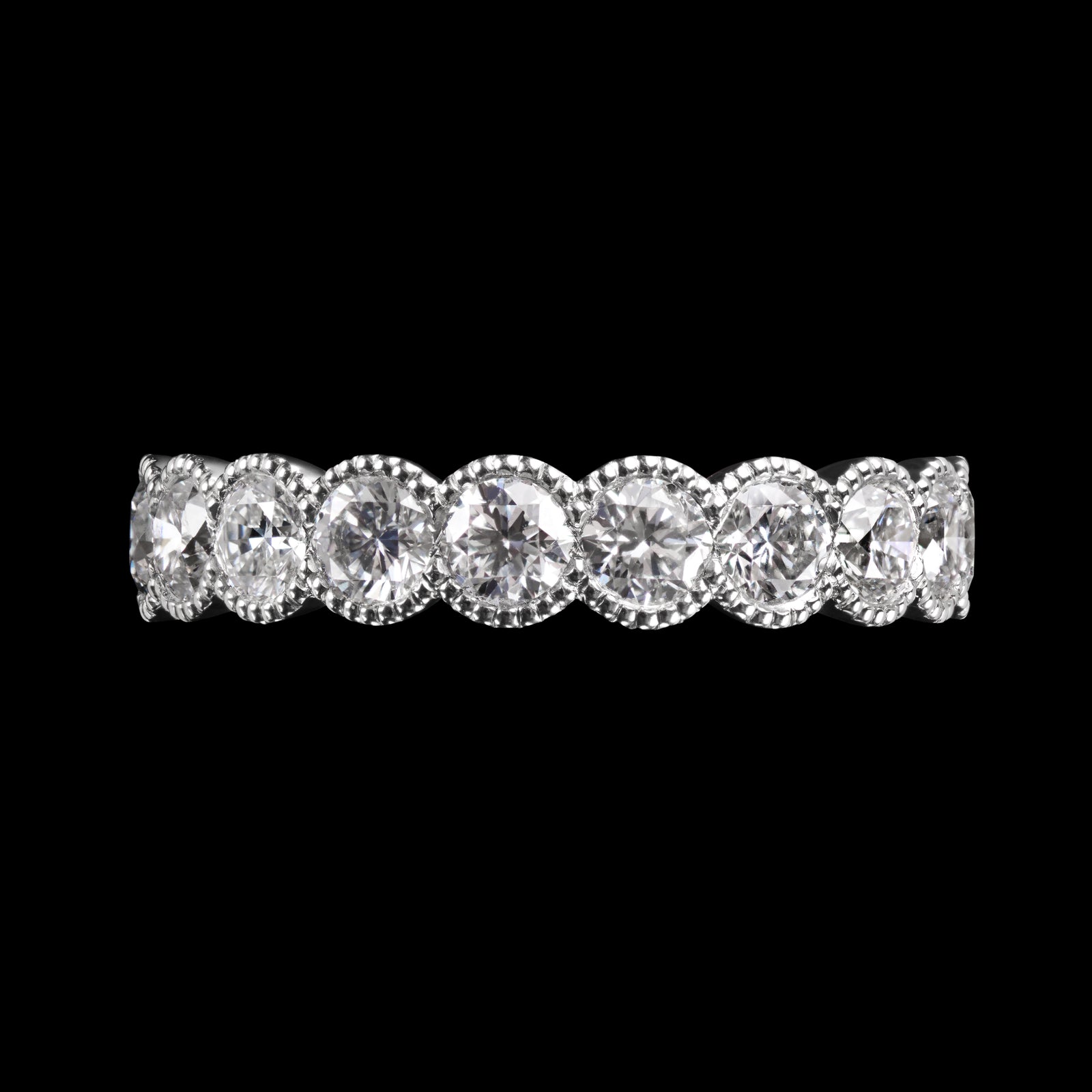 A Cousins Scalloped Edge Diamond Full Eternity Ring