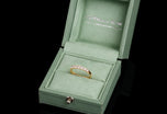 A Classically Elegant Seven Stone Diamond Half Hoop Eternity Ring