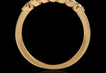A Classically Elegant Seven Stone Diamond Half Hoop Eternity Ring