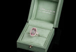 A Cousins Oval Morganite & Diamond Cluster Ring