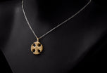 Cousins Diamond Set Canterbury Cross Pendant & Chain.