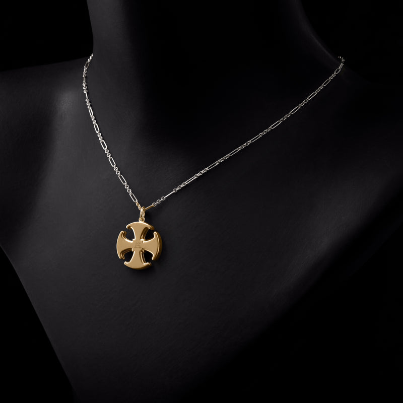 Cousins Diamond Set Canterbury Cross Pendant & Chain.
