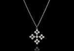 The impossible snowflake. A diamond pendant.