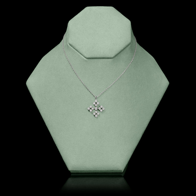The impossible snowflake. A diamond pendant.