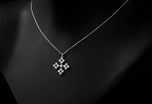 The impossible snowflake. A diamond pendant.