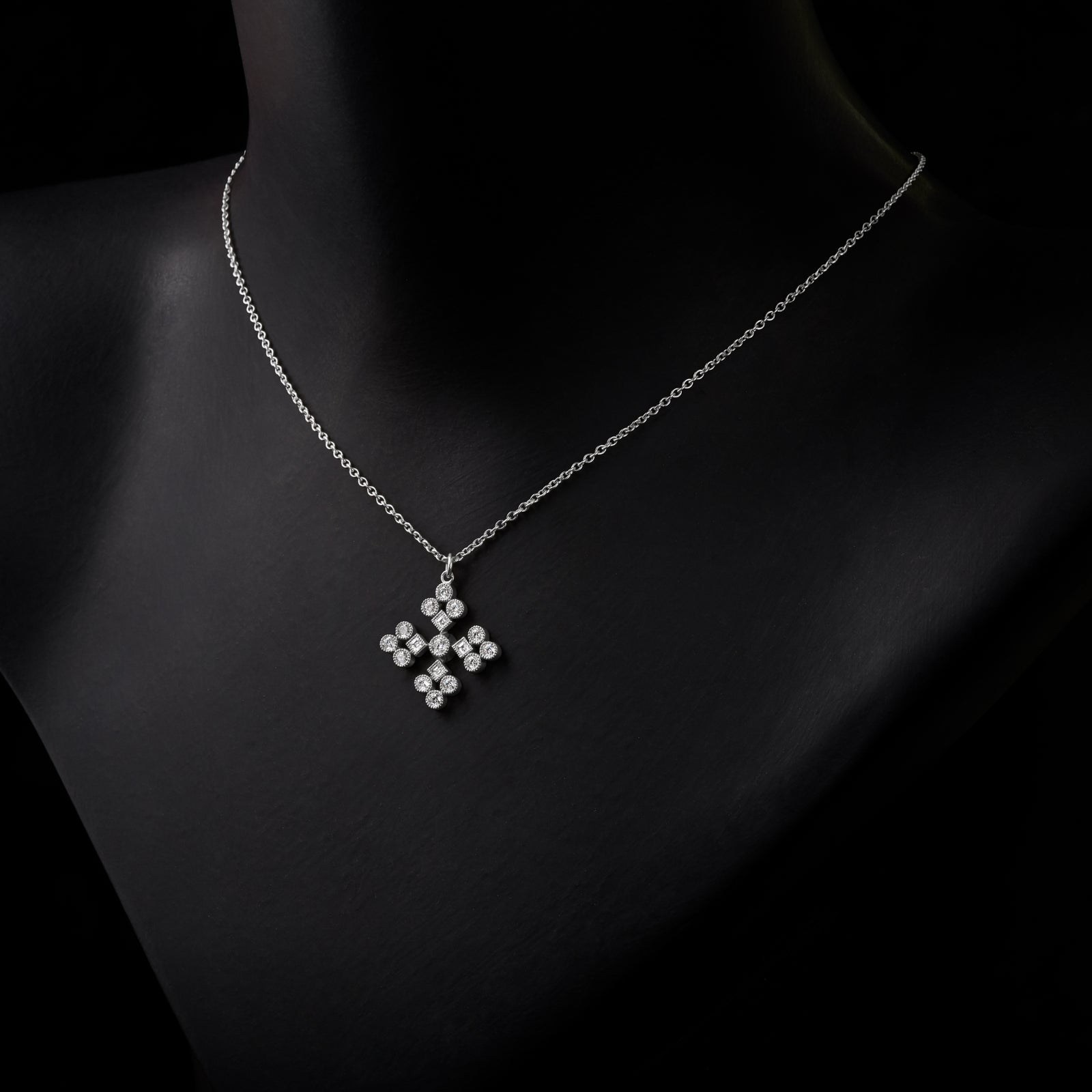 The impossible snowflake. A diamond pendant.