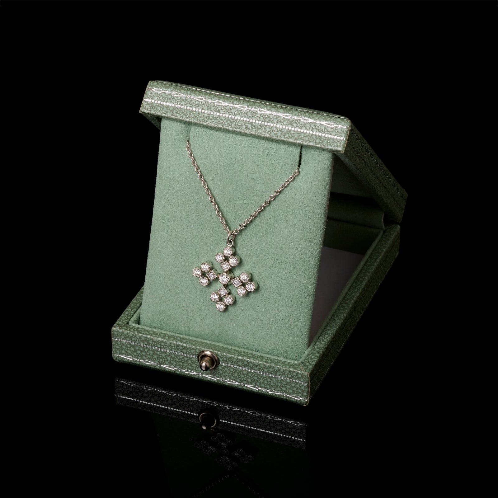 The impossible snowflake. A diamond pendant.