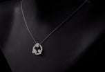 Diamond Triple Trefoil Circlet Pendant