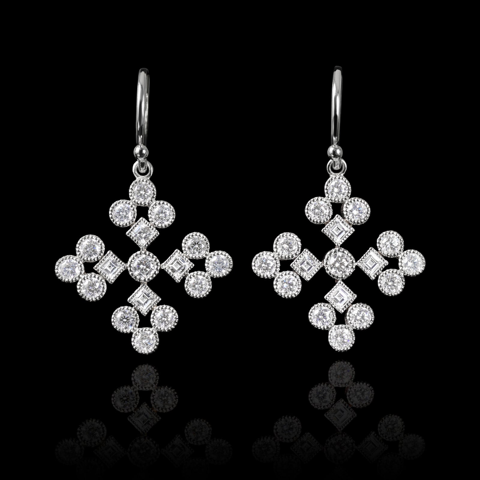 Cousins Snowflake Drop Earrings