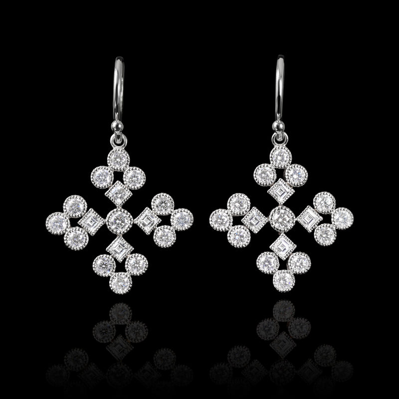 Cousins Snowflake Drop Earrings