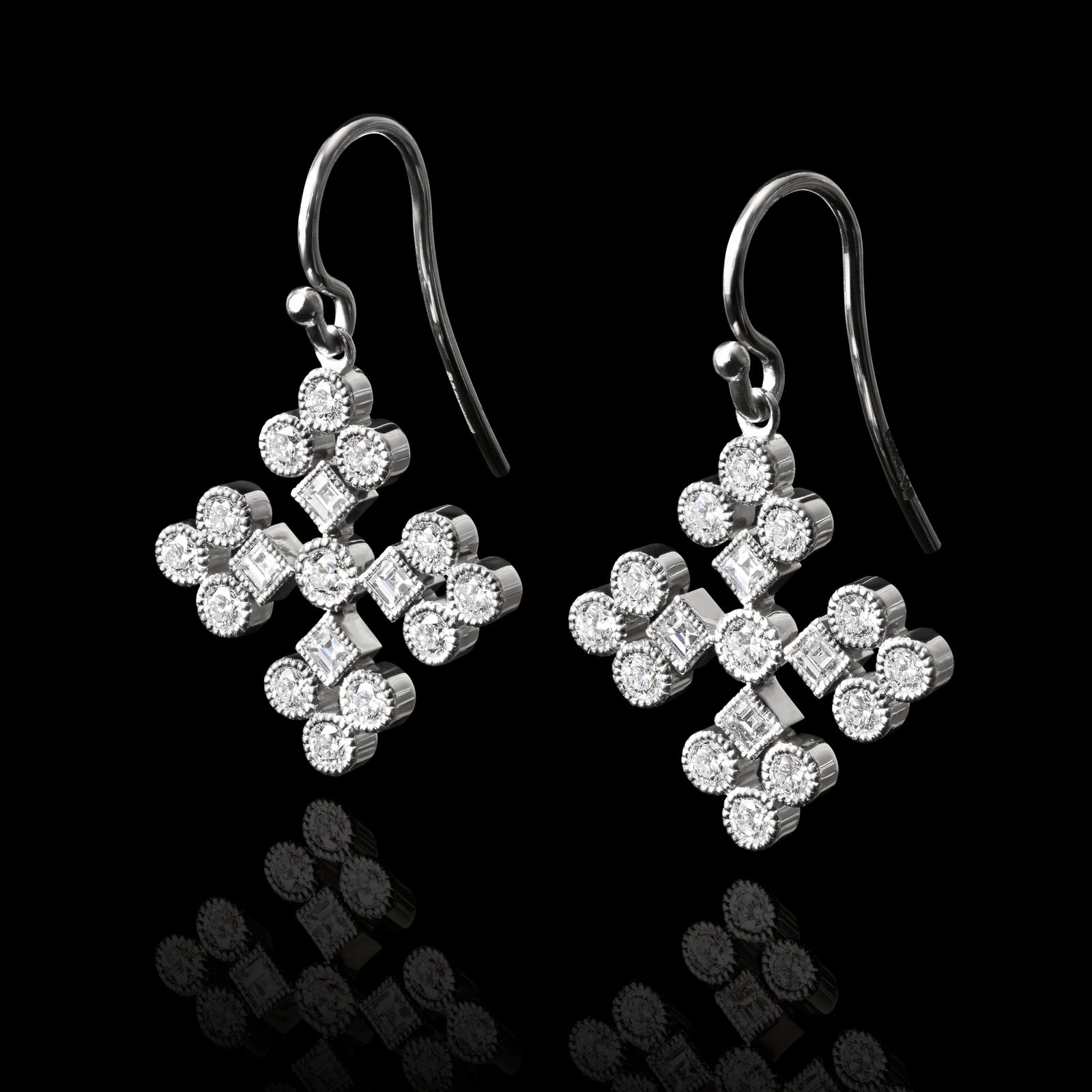 Cousins Snowflake Drop Earrings