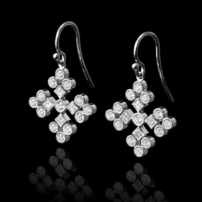 Cousins Snowflake Drop Earrings