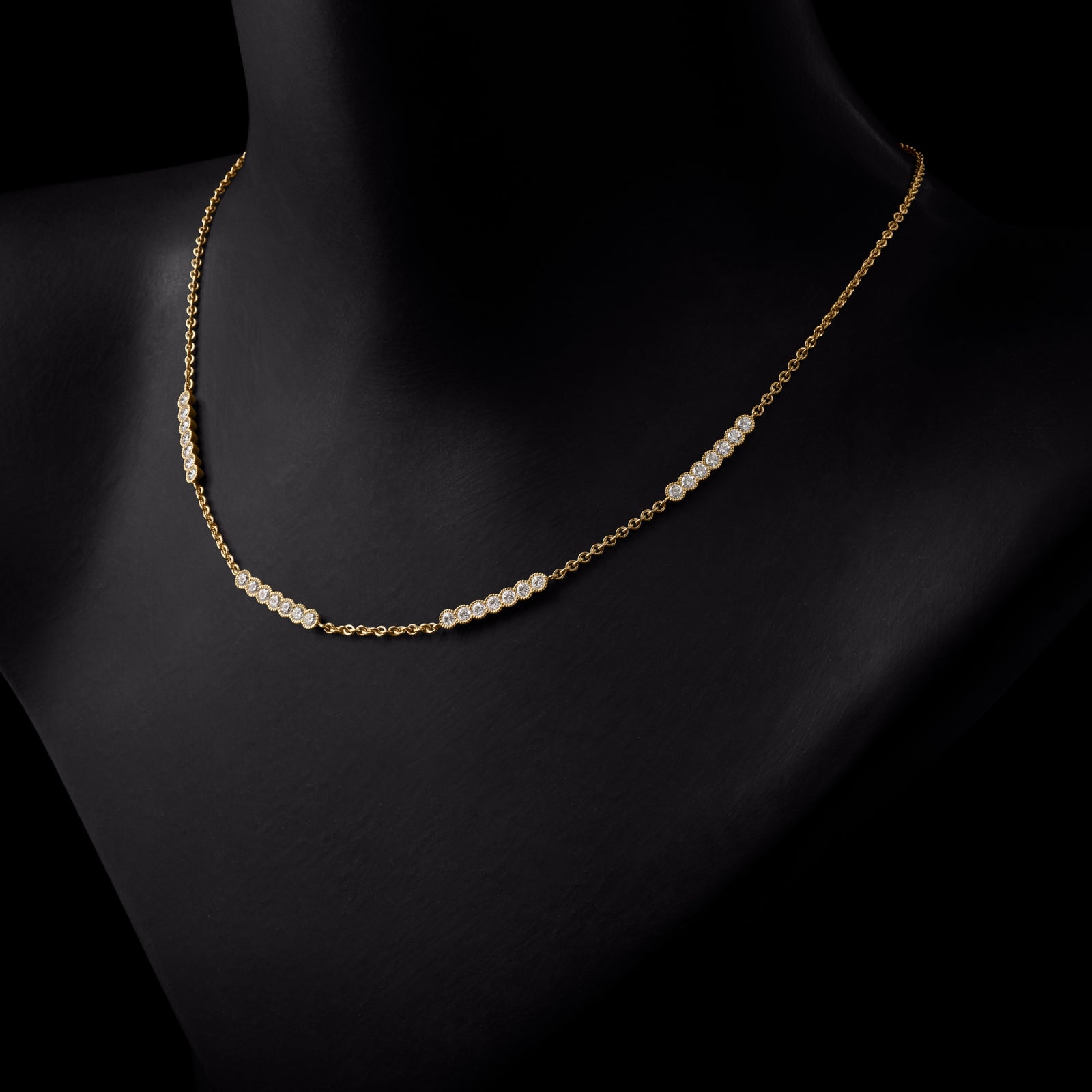 A Cousins Diamond Eternity Necklet