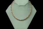 A  Handmade 18 carat Yellow Gold & Platinum Chain