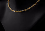 A  Handmade 18 carat Yellow Gold & Platinum Chain