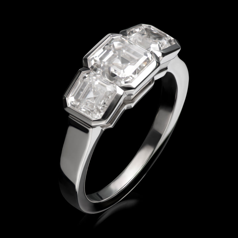 An Amazing Diamond Three Stone Ring