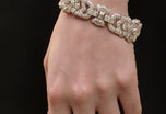 An Art Deco diamond bracelet, made in the 1930s.