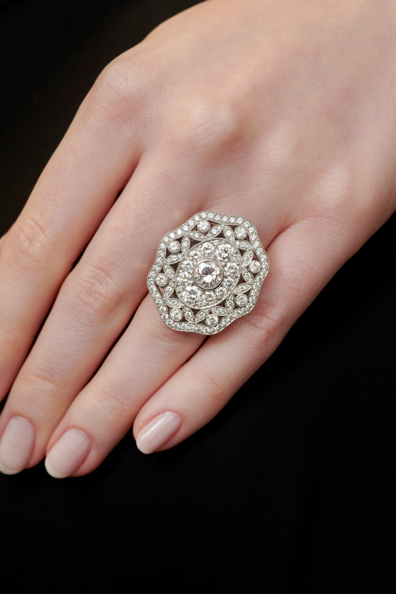 'Ariadne's Jewel' A unique diamond cluster ring