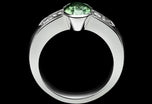 A Rarity. A Natural Alexandrite & Diamond Ring