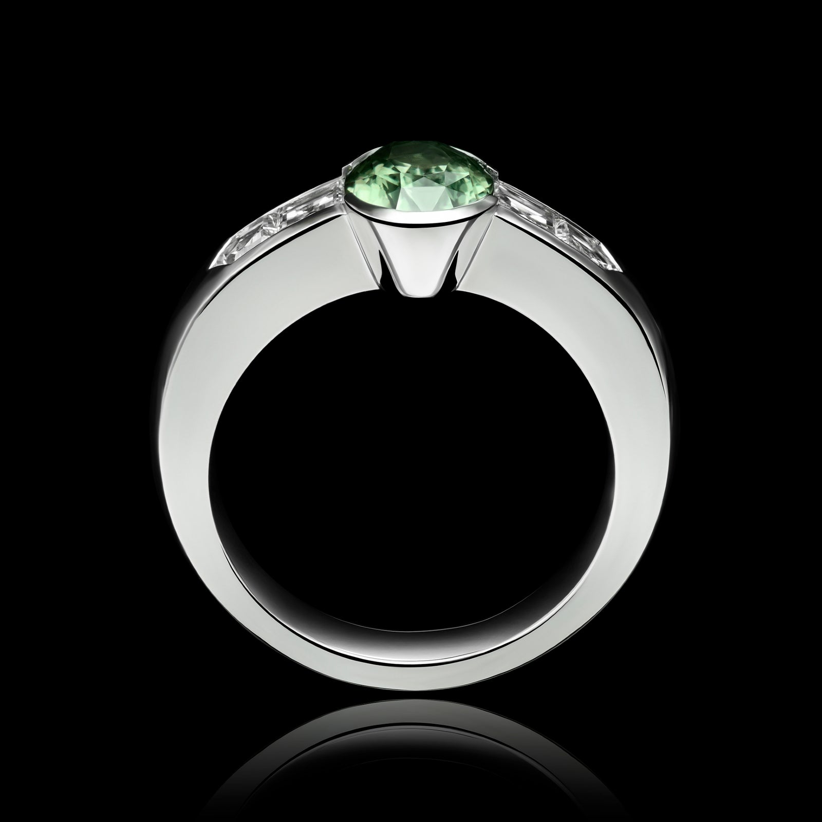 A Rarity. A Natural Alexandrite & Diamond Ring
