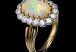 A Very Special Opal & Diamond Cluster Ring