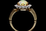 A Very Special Opal & Diamond Cluster Ring