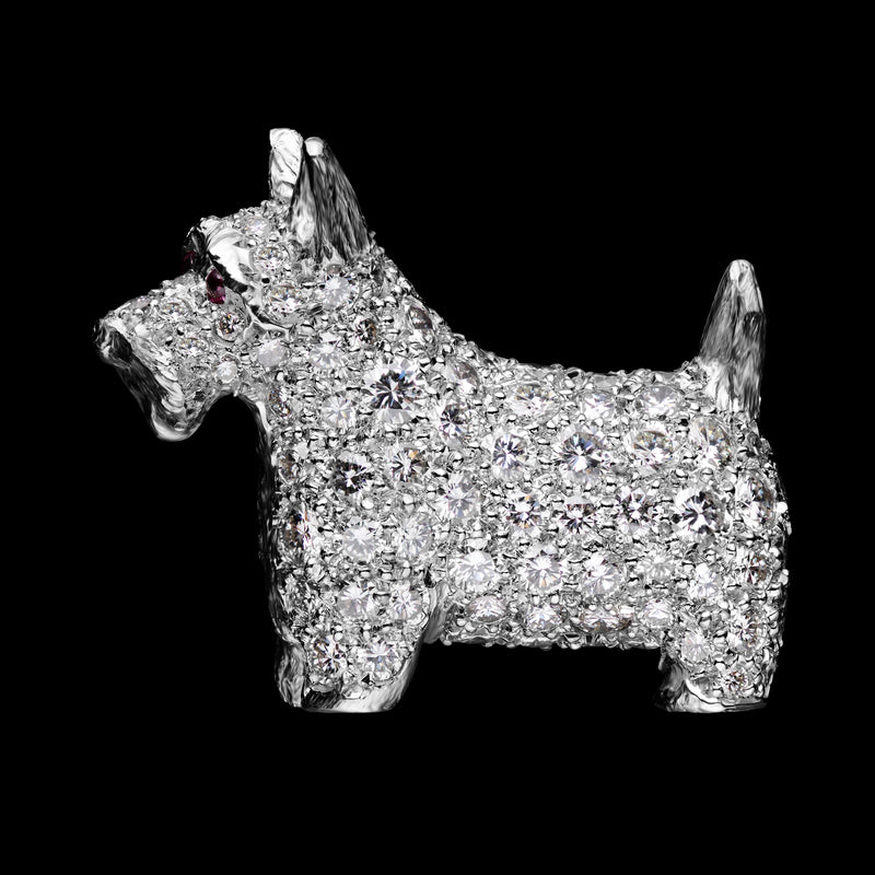 Scotty Dog Brooch