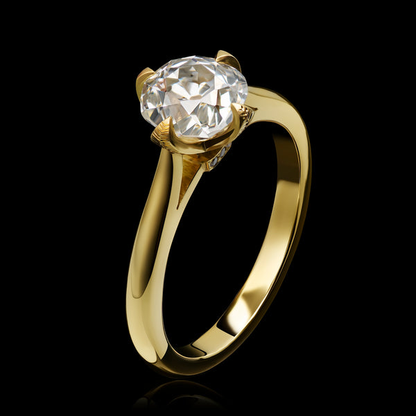 An Old Style Brilliant Cut Diamond Ring
