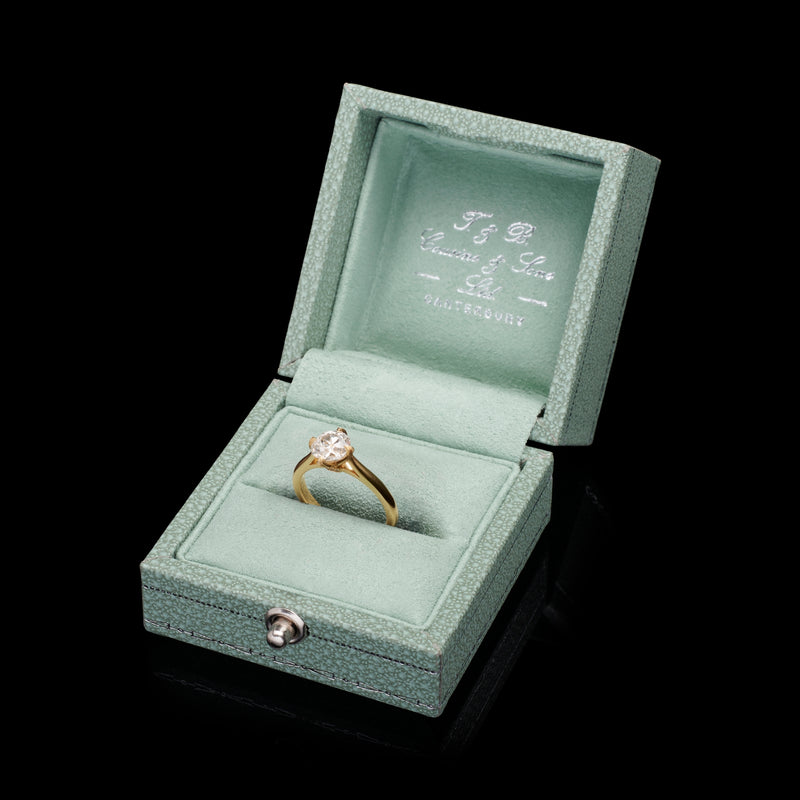 An Old Style Brilliant Cut Diamond Ring