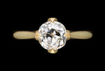 An Old Style Brilliant Cut Diamond Ring
