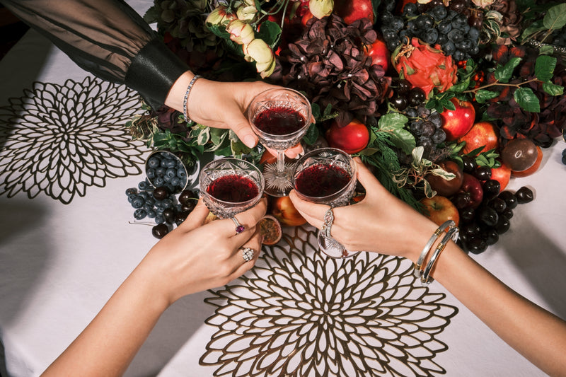An Art Deco Inspired Sapphire & Diamond Line Bracelet