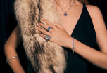 A Three Sapphire Cluster Ring
