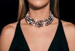 A Striking South Sea & Tahitian Baroque Cultured Pearl Necklet